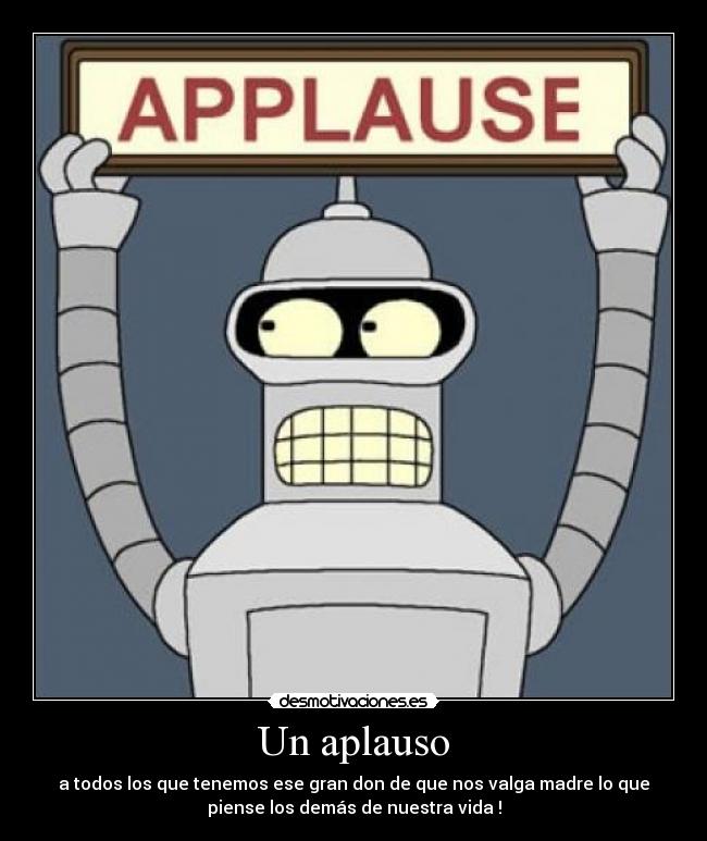 Un aplauso -