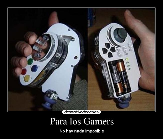 carteles mando xbox360 gamers imposible desmotivaciones