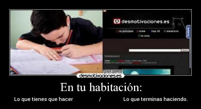 En tu habitación: -