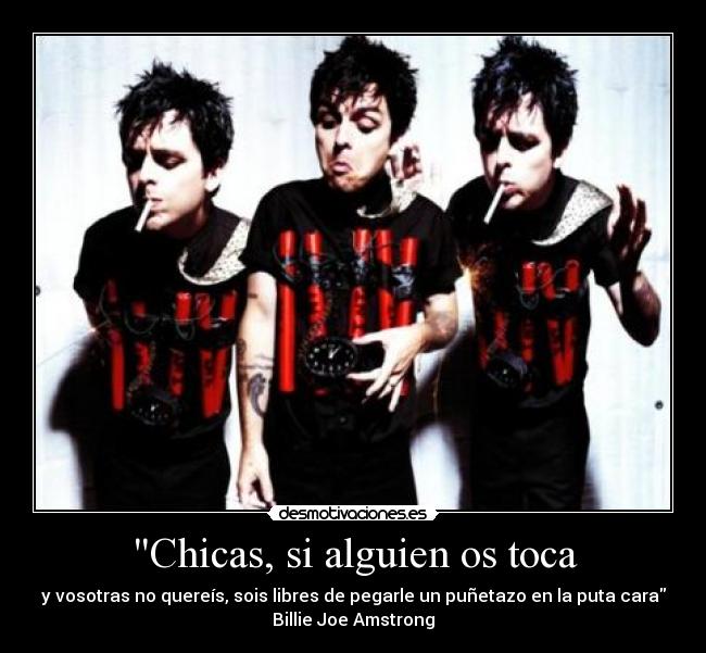 Chicas, si alguien os toca -