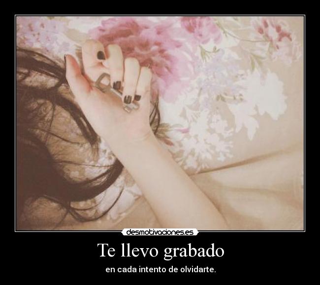 Te llevo grabado - 