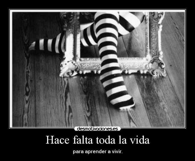 Hace falta toda la vida - 