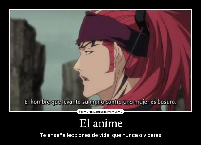 carteles anime bleach anime manga otaku renji lecciones vida desmotivaciones