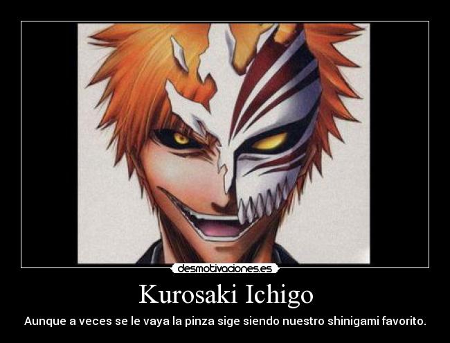 Kurosaki Ichigo - Aunque a veces se le vaya la pinza sige siendo nuestro shinigami favorito.