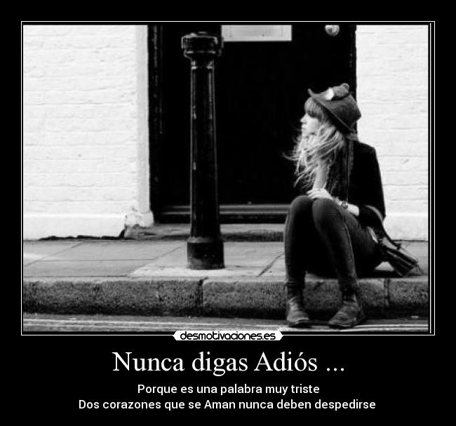 Nunca digas Adiós ... -