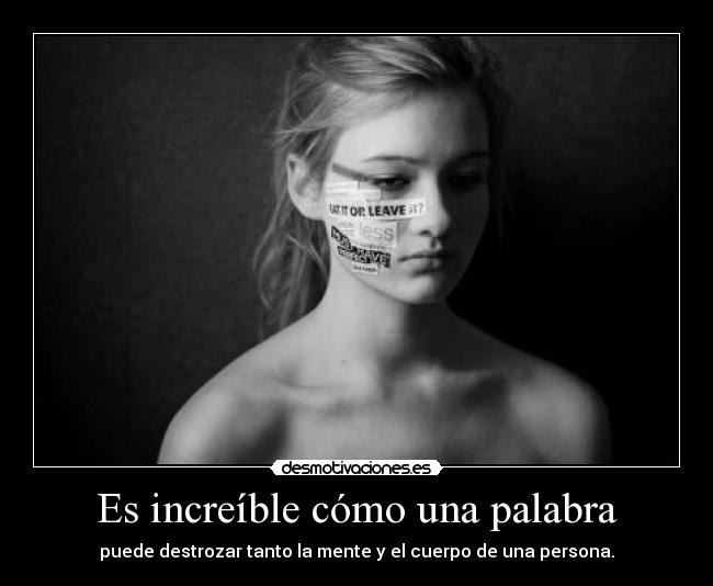 Es increíble cómo una palabra -