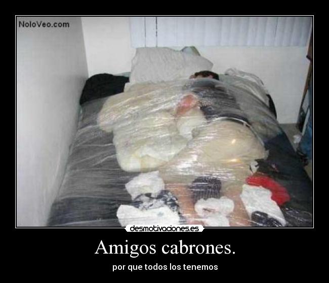 Amigos cabrones. -