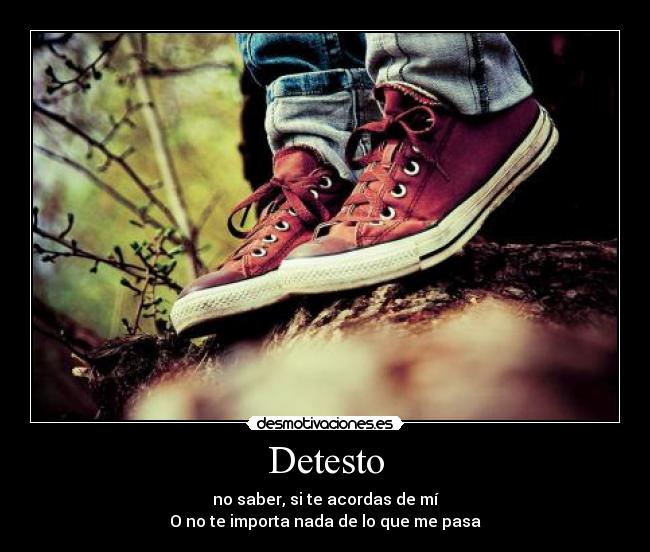 Detesto -