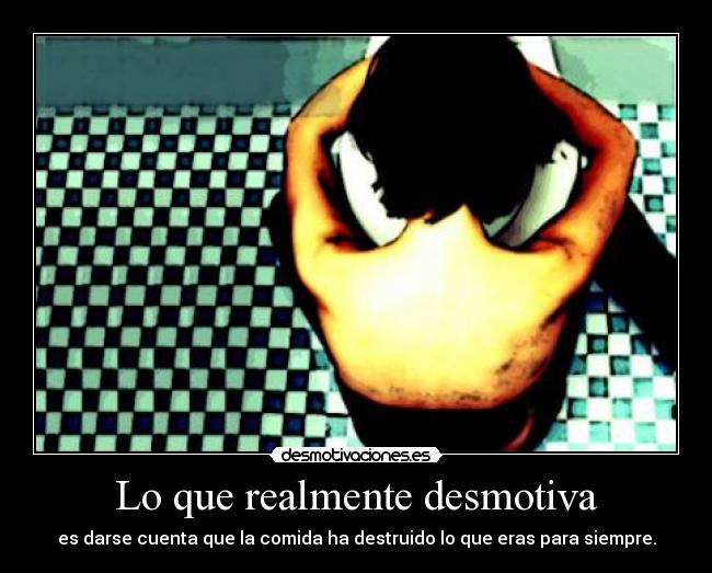 carteles bulimia comida dolor tristeza repugnancia desmotivaciones
