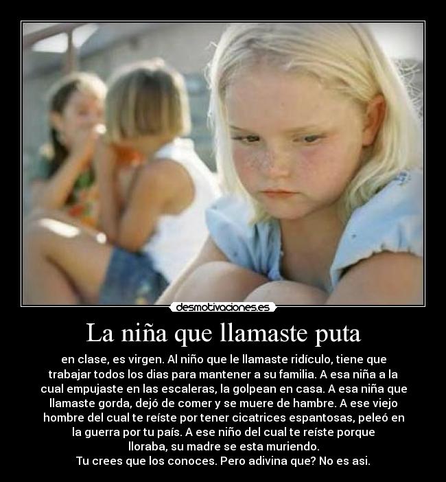 La niña que llamaste puta -