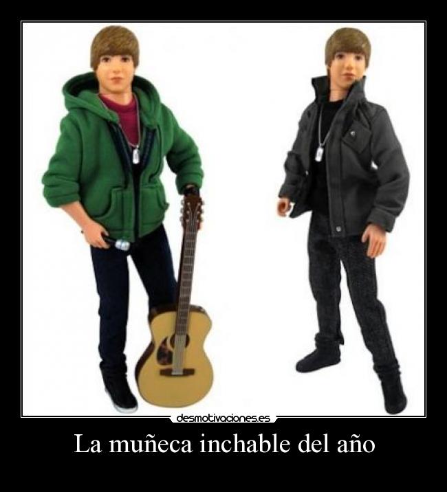 carteles justin bieber muneca inchable del ano desmotivaciones