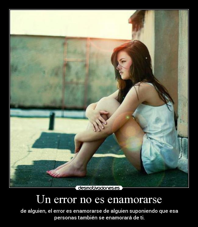 Un error no es enamorarse -