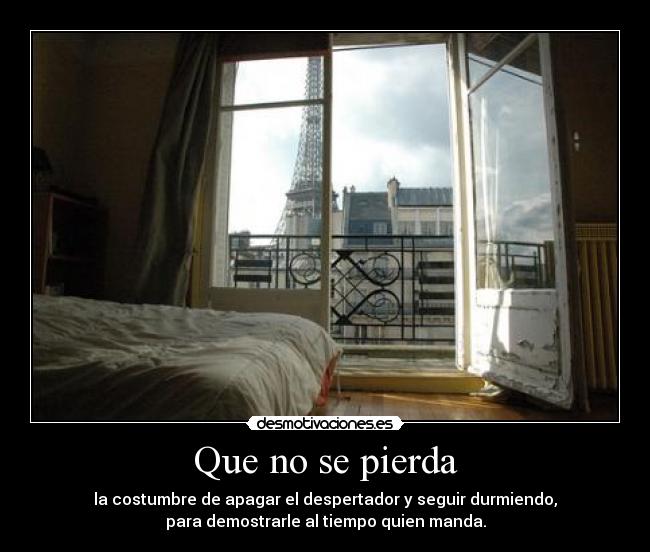 Que no se pierda -