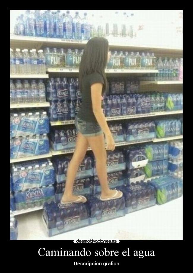 Caminando sobre el agua - Descripción gráfica