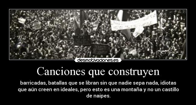 Canciones que construyen -