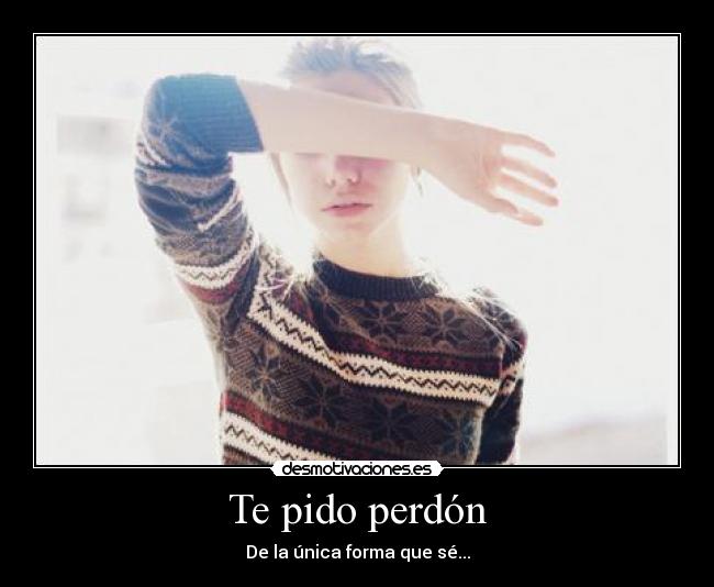 Te pido perdón -
