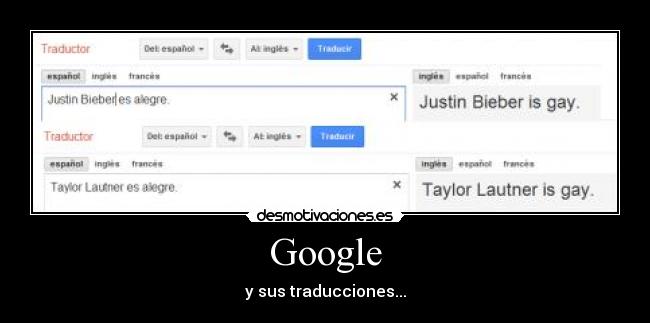 Google - y sus traducciones...