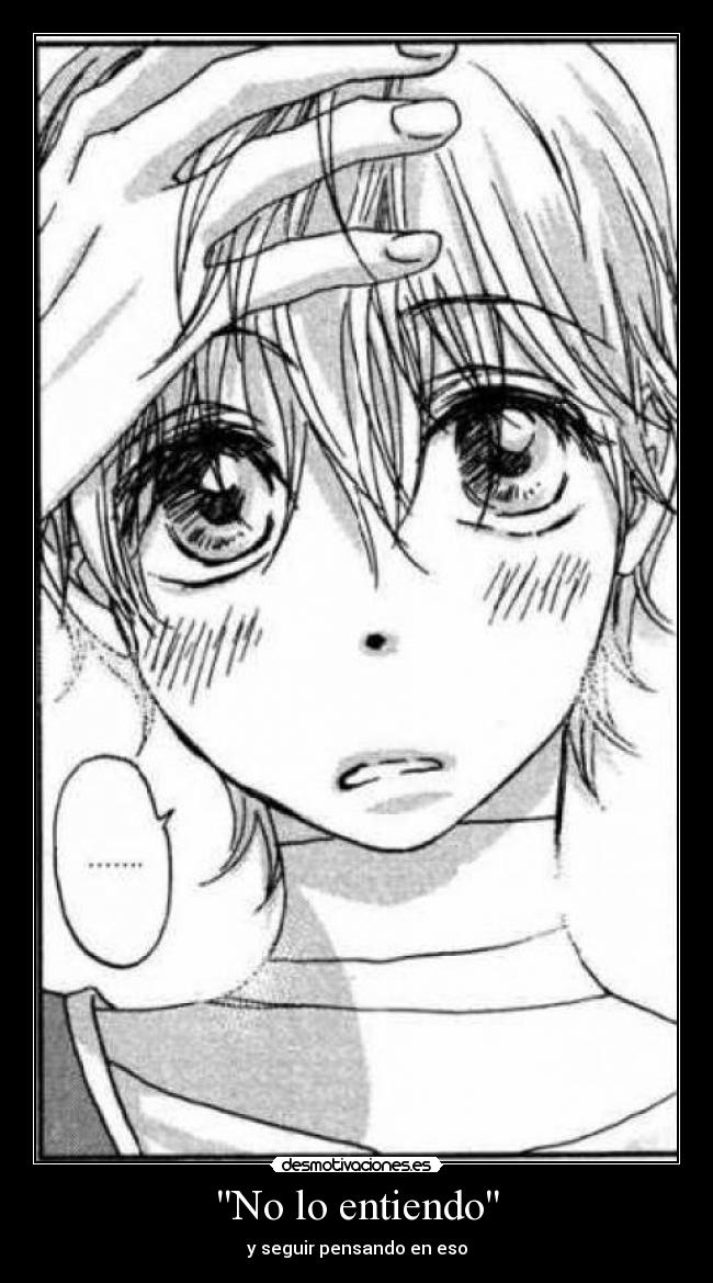 No lo entiendo -