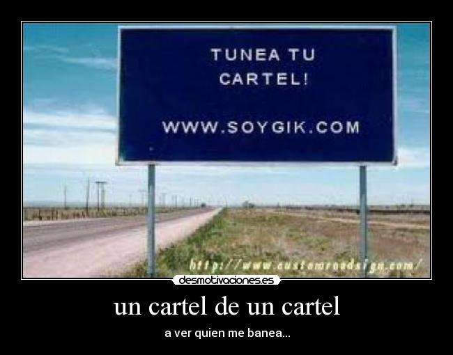 un cartel de un cartel - 