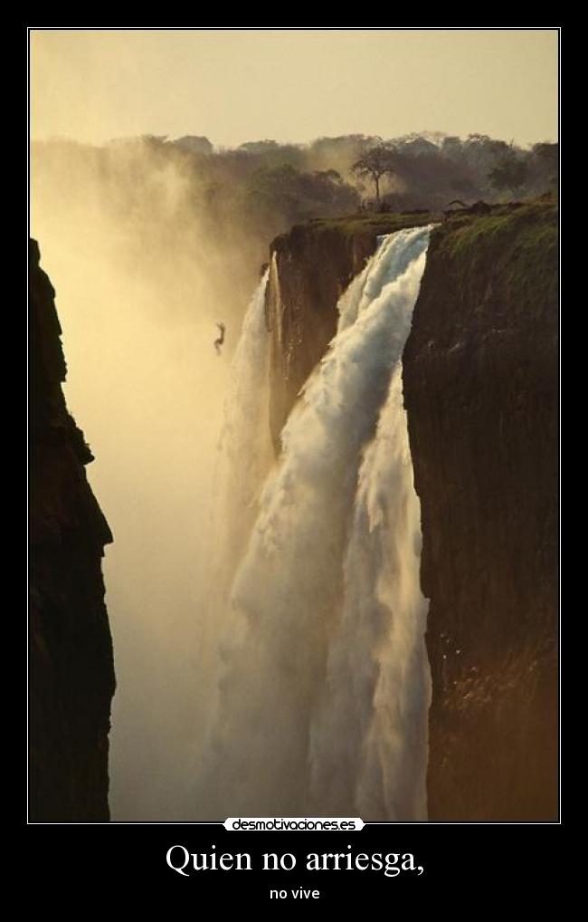 carteles riesgo salto cascada desmotivaciones