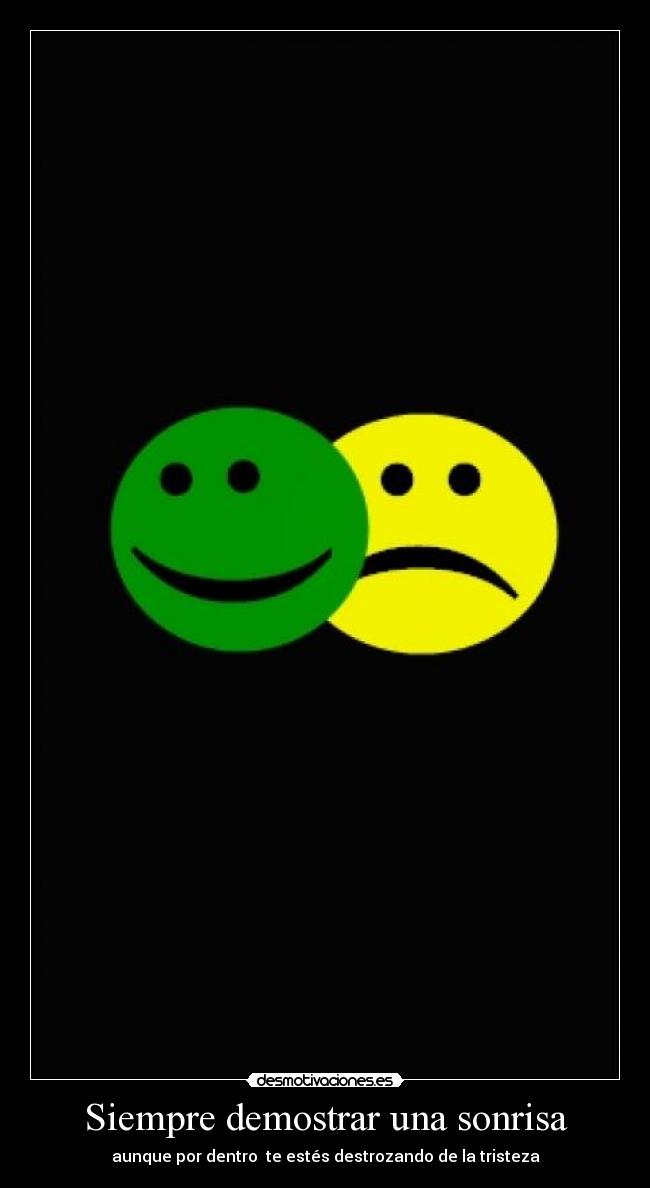 Siempre demostrar una sonrisa - 