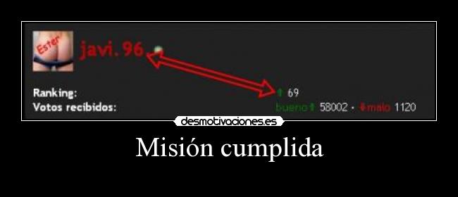 Misión cumplida -