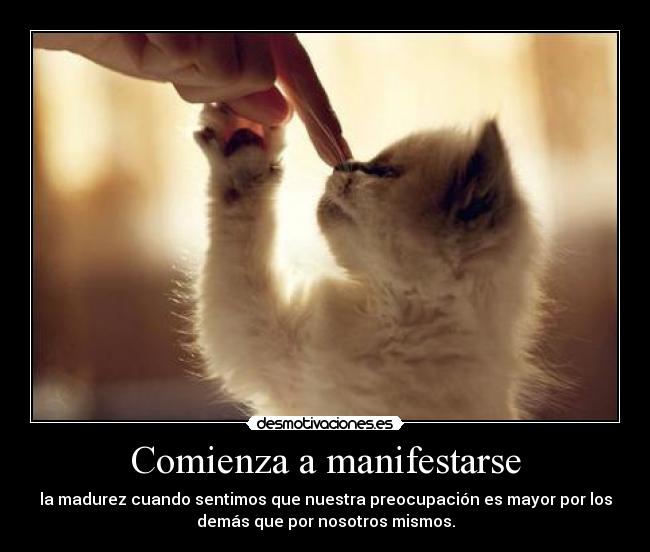 Comienza a manifestarse -