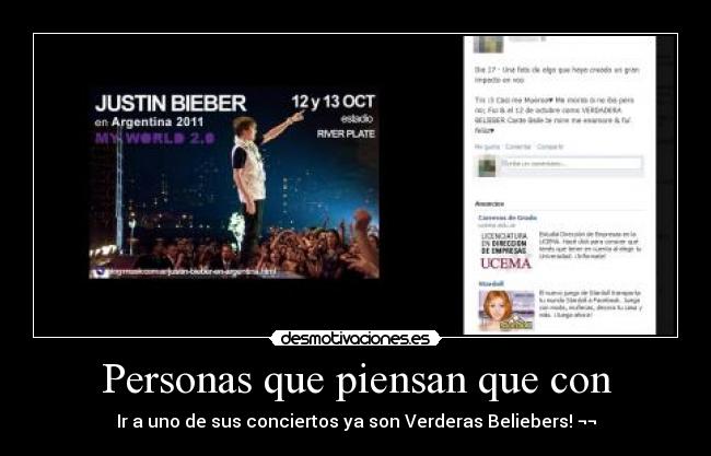 Personas que piensan que con - 