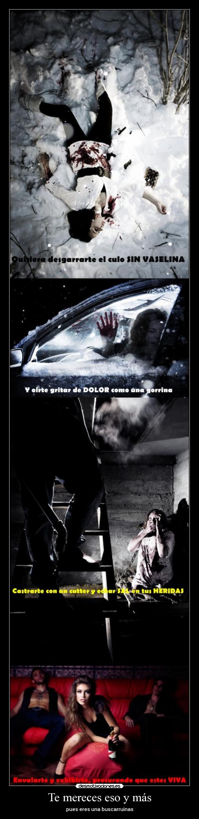 carteles zorra puta golfa buscarruinas desmotivaciones