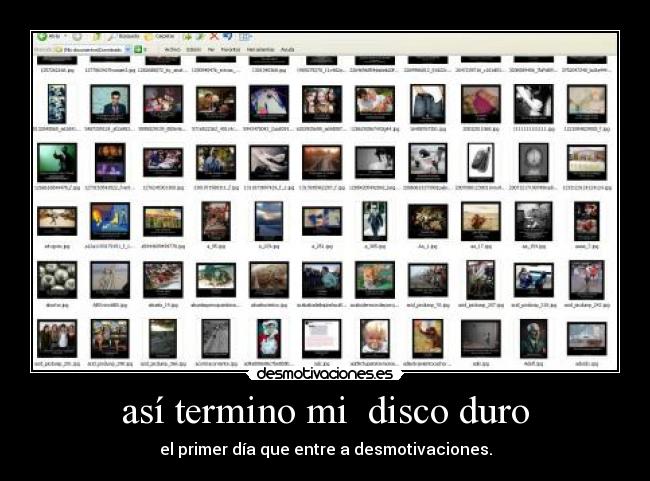 así termino mi disco duro -