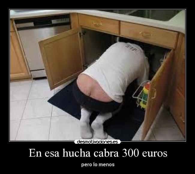 En esa hucha cabra 300 euros - pero lo menos