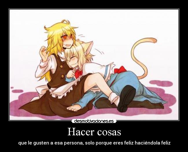 Hacer cosas -