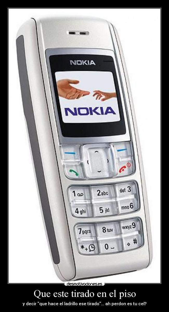 carteles celular ladrillo jaja desmotivaciones