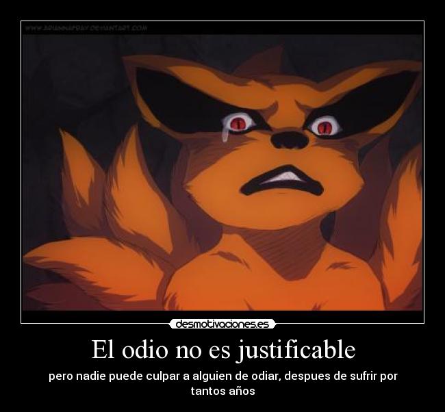 El odio no es justificable -