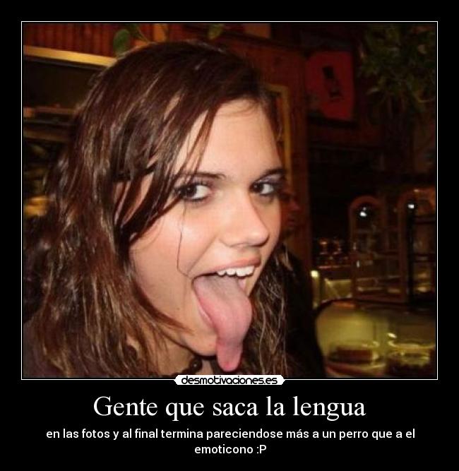 Gente que saca la lengua - 
