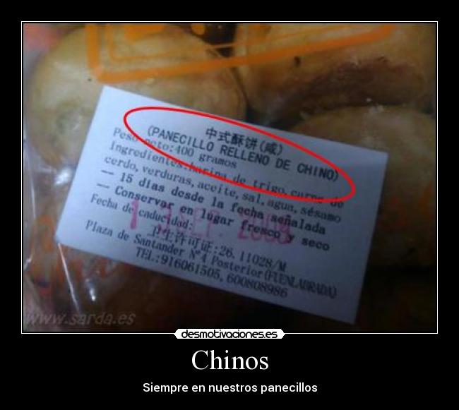 Chinos - Siempre en nuestros panecillos