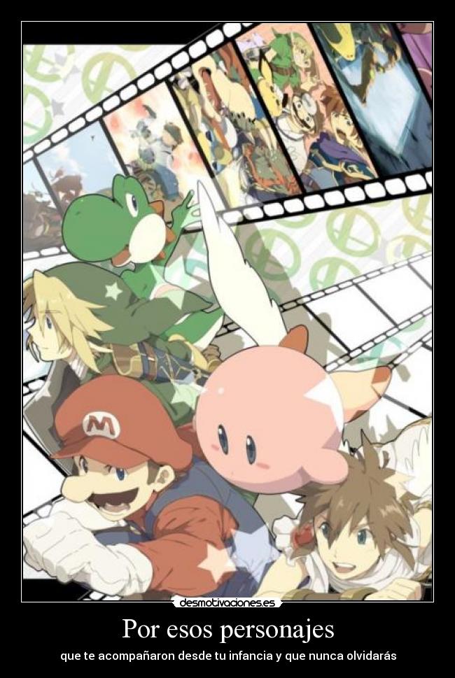 Por esos personajes -