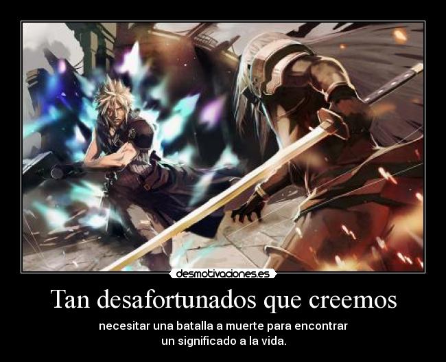 carteles fenixk sephiroth negas sera vencido mejor dicho will never memory desmotivaciones