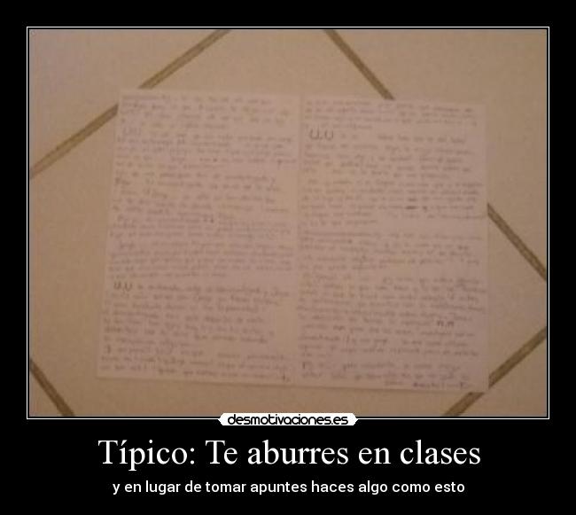 Típico: Te aburres en clases - 