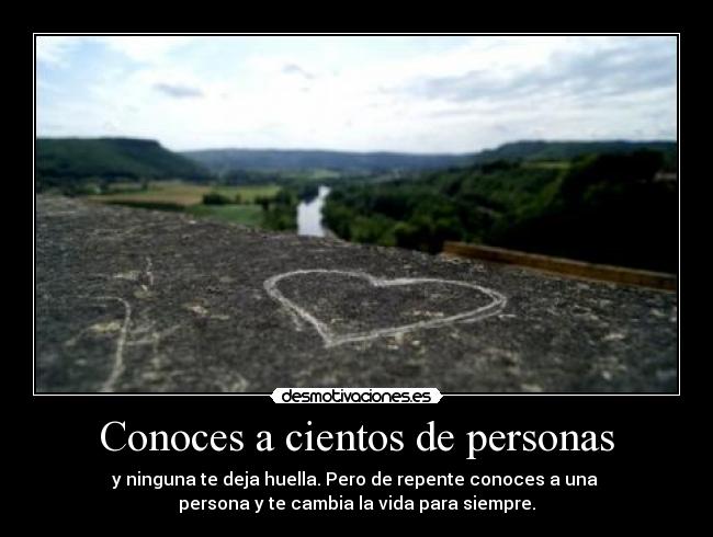 Conoces a cientos de personas - 