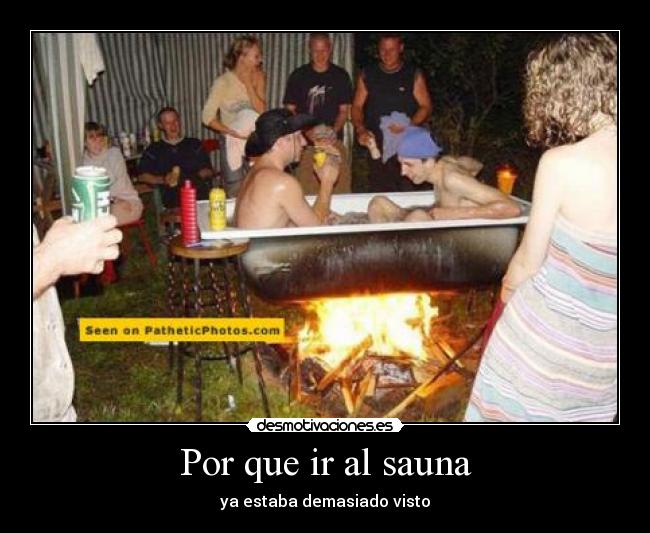 Por que ir al sauna - 