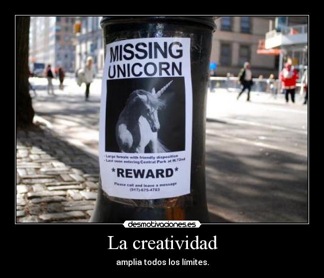La creatividad - amplia todos los límites.