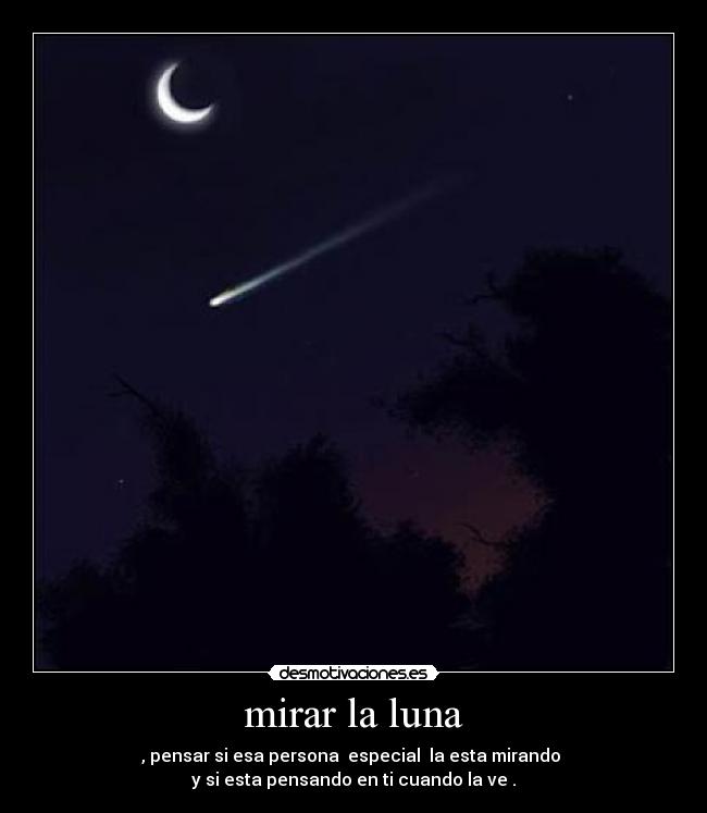 mirar la luna - 