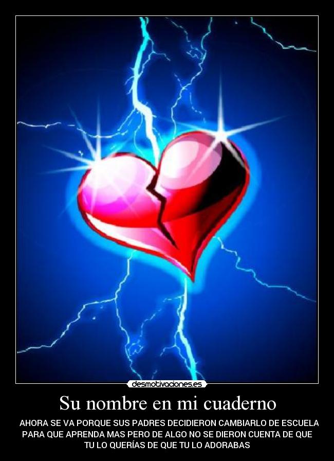 Su nombre en mi cuaderno -