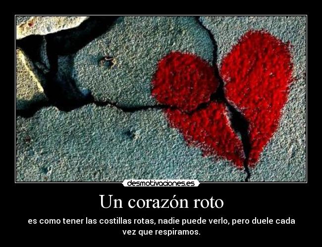 Un corazón roto -