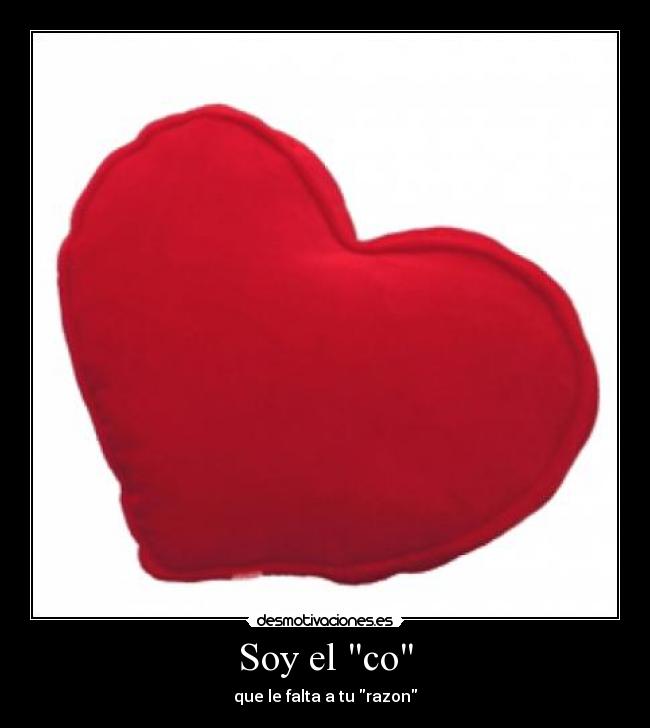 Soy el co - que le falta a tu razon