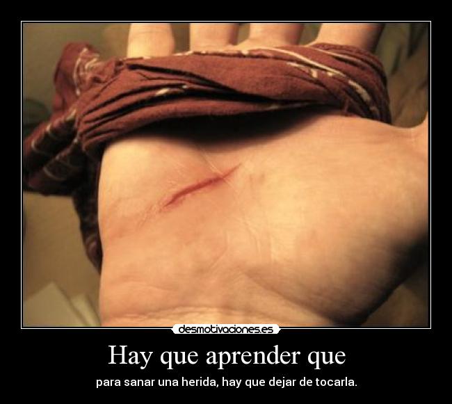 Hay que aprender que - 