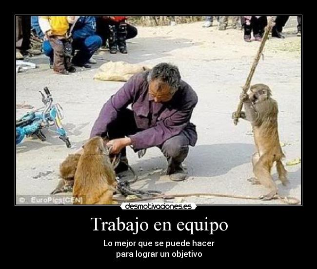 Trabajo en equipo - Lo mejor que se puede hacer
para lograr un objetivo