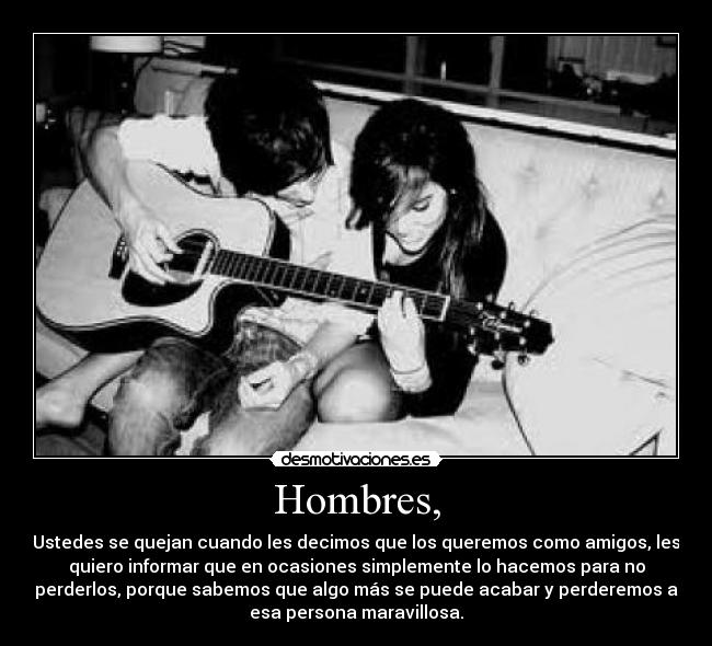 Hombres, - 
