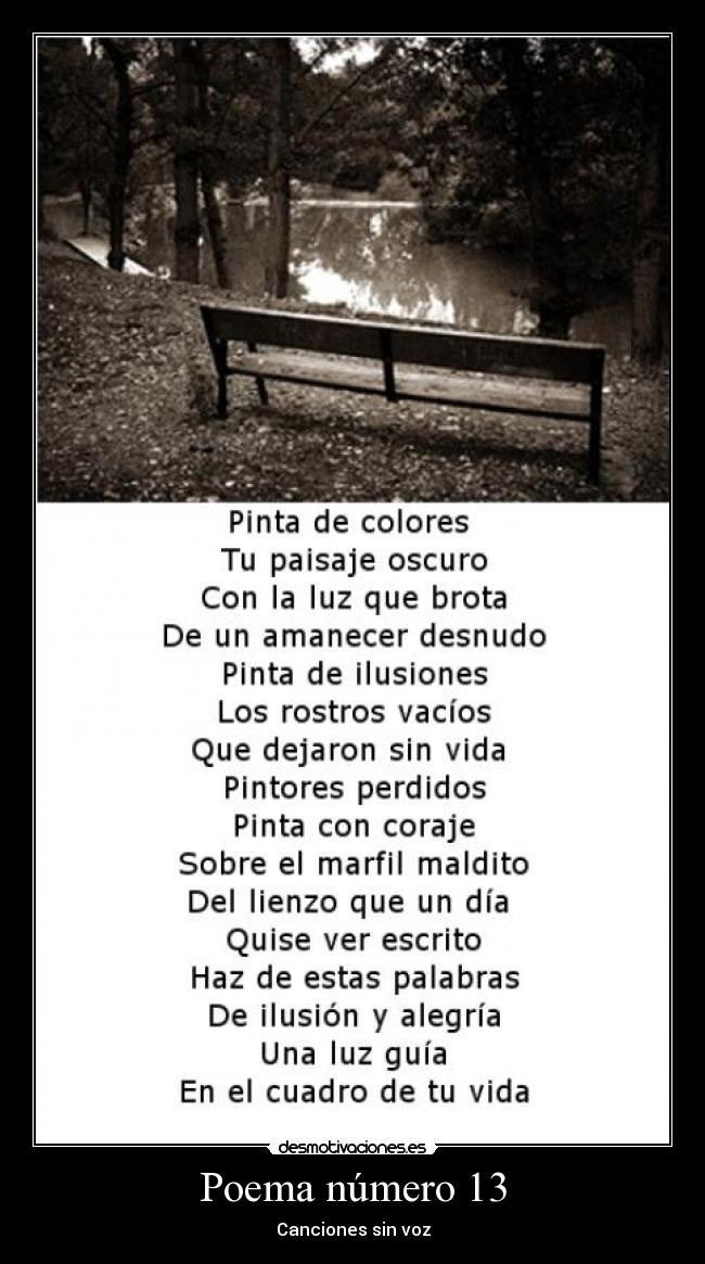 Poema número 13 -